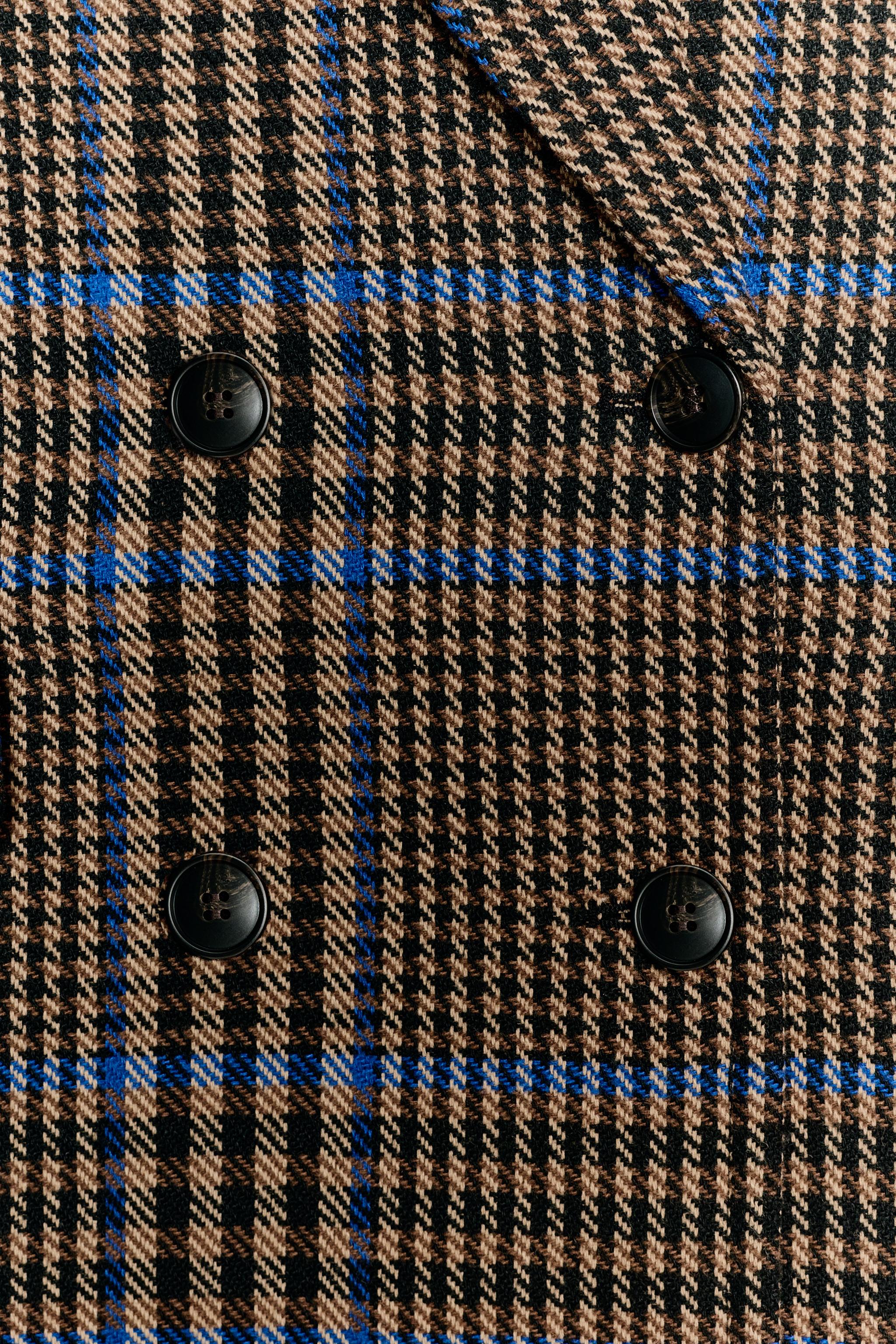 OVERSIZED PLAID COAT